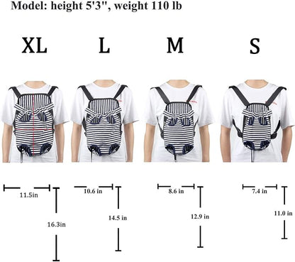 Dog Carrier Legs Out Front Pet Carrier Backpack Adjustable Puppy Cat Small Bag - Image 2