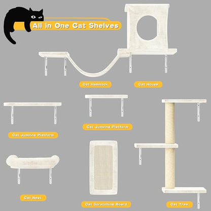NUNU LAB Wall Mounted Cat Furniture Set - Image 5