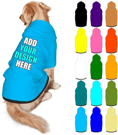 Custom Dog Clothes with Photo Name Logo Personalized Dog Sweaters by Mynvzrk