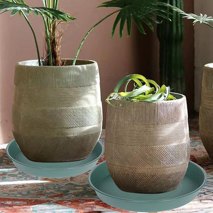 4 Pack of 16 17 inch Plant Saucer, 2.3" Depth, Heavy Duty Deep Plant Trays - Image 6