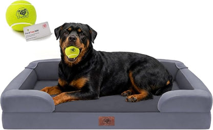 Orthopedic Dog Bed for Extra Large Dogs, XXL Waterproof Egg Crate Memory Foam by FollowSongPuppy