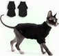 Fleece Sphynx Cat Clothes Soft Hairless Cat Clothes Pullover Cat Sweater by JLWarmPaws
