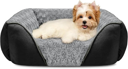 INVENHO Small Dog Bed Rectangle Washable Orthopedic Soft Calming Sleeping by INVENHO