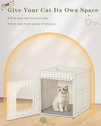 Cat Litter Box Enclosure Furniture, Hidden Litter Box - Image 7