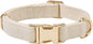 Soft Cotton Hemp Dog Collar by YUDOTE