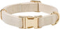 Soft Cotton Hemp Dog Collar by YUDOTE