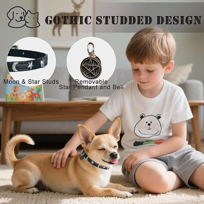2 Pack Leather Cat Collar Breakaway - Image 3