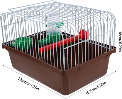Portable Bird Cage with Perch Food Box and Water Dispenser Spacious Travel - Image 2