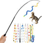 Cat Wand Toy, Long Interactive Wand Toys by PATTEPOINT