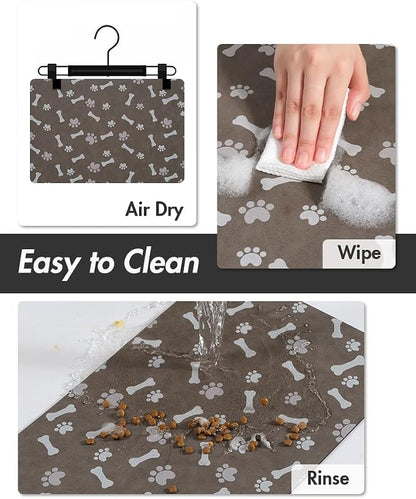 MontVoo Dog Food Mat-Large Pet Feeding Mat - Image 5