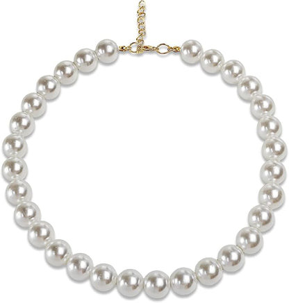 Chunky Pearl Dog Collar Large Breed, Adjustable Dog Necklace, Beaded Dog Collar - Image 7