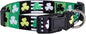 Native Pup St Patricks Dog Collar- Saint Patrick Green Shamrock Pet Collars- by NativePup