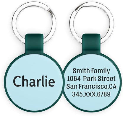 Silent Silicone Dog Tags, Custom Engraved Pet ID Tags by Brayhoo