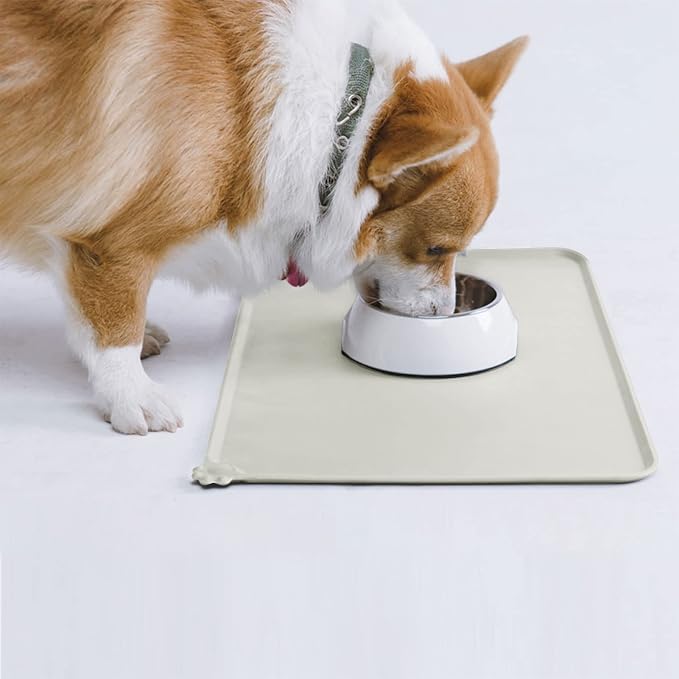 AUDWUD Silicone Waterproof Dog Cat Pet Feeding Mats, Anti-Slip Pet Bowl Mats - Image 7