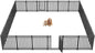Dog Playpen Metal Dog Fence Outdoor by Petorldog