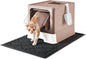 Cat Litter Box with X-Large Litter Mat and Scoop, Large Covered Litter Box with by Medario