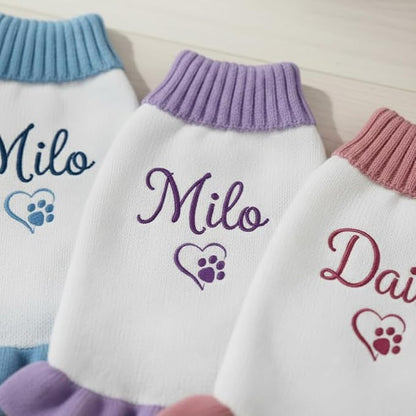Personalized Embroidered Pet Sweater - Image 5