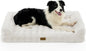 Faux Rabbit Fur Orthopedic Dog Bed, Large Dog Bed, Supportive Foam Pet Sofa by COZYKISS