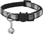 MJIYA Cat Collar with Bell, Breakaway Grid Collar with Plastic Buckle, Light by MJIYA