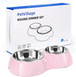 Elevated Dog Bowls Set by Petvillage