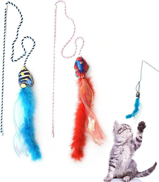 IUHKBH Cat Wand Toy, Saft Kitty Toy by IUHKBH
