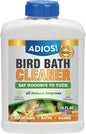 Bird Bath Cleaner for Outdoor Fountains and Bowls, Safely Cleans Metal by Adios