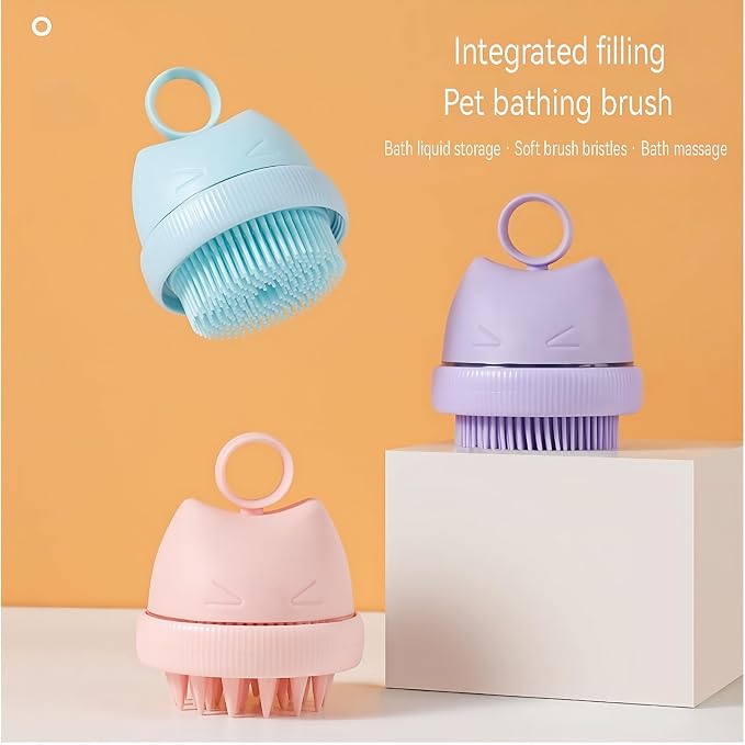 Silicone Cat Bath Brush – Pet Bathing Tool - Image 7