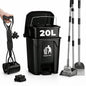 20L Dog Poop Trash Can Outside by AXINCANAAN