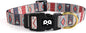 QQPETS Adjustable Soft Dog Collar: Print Flower Pink Multicolor Cute Patterns by QQPETS