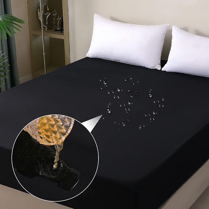 Waterproof Mattress Protector King Size, Fitted Sheet Style Breathable Mattress - Image 8