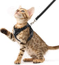 PUPTECK Cat Harness and Leash Set Escape Proof Reflective Cat Walking Harness by PUPTECK