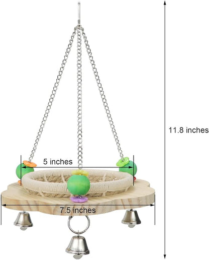 Wontee Bird Nest Parrot Breeding Nest Bed Bird Hanging Swing - Image 3