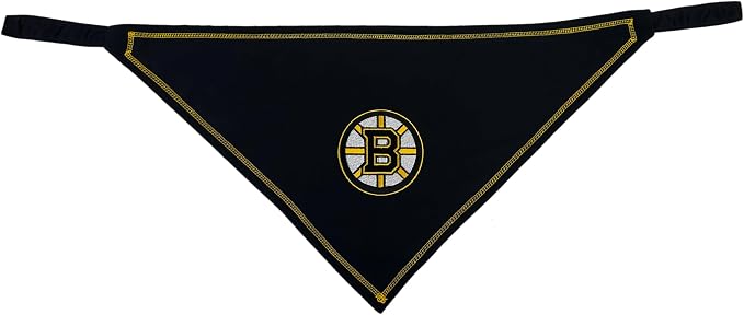 Pets First NHL Boston Bruins TIE Bandana, Size Small/Medium. Dog Bandana Scarf - Image 4