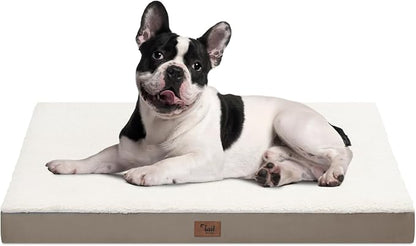 Plush Orthopedic Dog Bed for Medium Dogs & Puppies, Waterproof Dog Beds 30x20 by TailStories