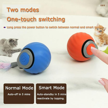 Interactive Cat Toy Ball, Speedy Tail2.0 Cat Toy, Automatic Interactive Cat Toys - Image 3