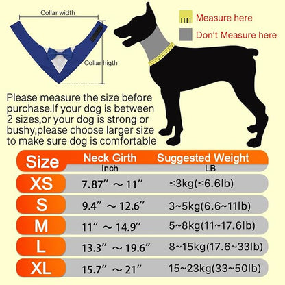 Formal Dog Tuxedo Adjustable Pet Collar - Image 2