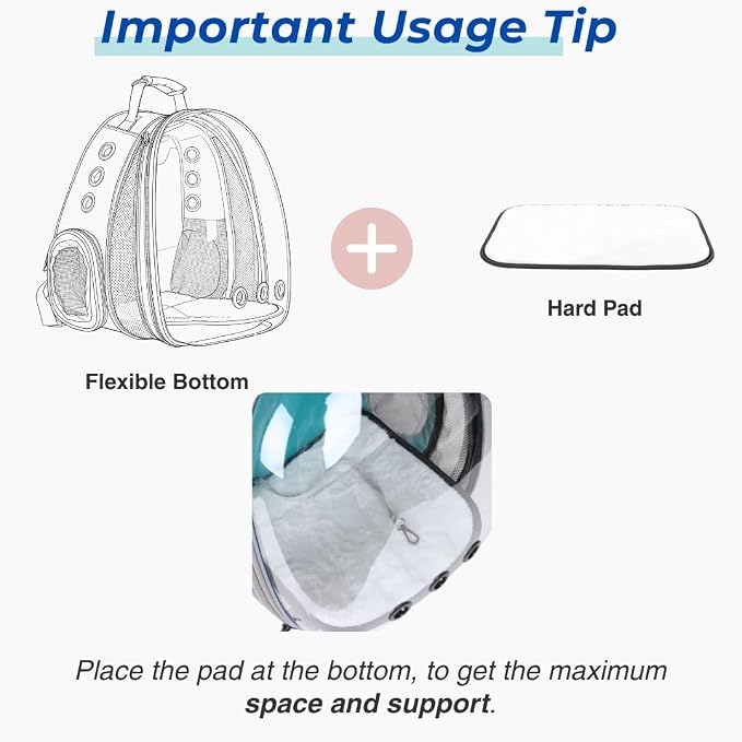 Lollimeow Cat Carrier Backpack, Expandable Bubble Pet Carrier - Image 7