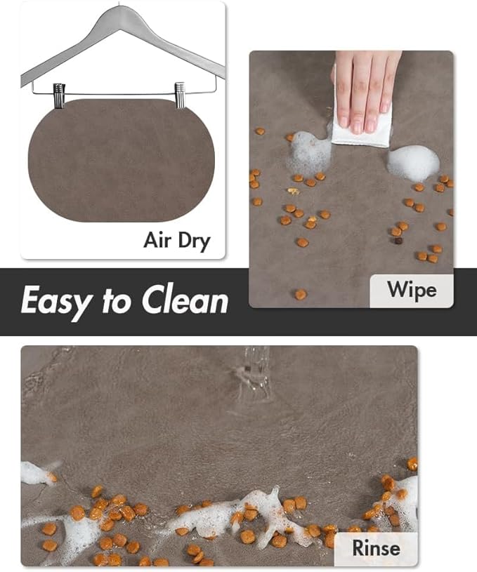 Absorbent Dog Food Mat-Dog Mat for Food and Water Bowl, Quick Dry Pet Food Mat - Image 4