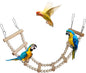 Bird Ladder Bridge, Wooden Pet Hamster Climbing & Swing Toys, Cage Accessories by Dnoifne