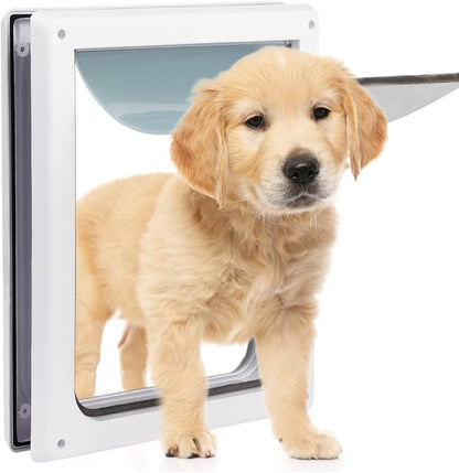 Pet Flap Door 2 Ways Locking Dog Wall Entry Pet Door - Image 2