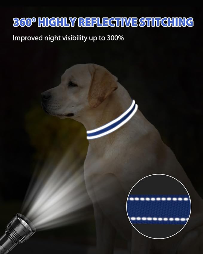 Joytale Large Dog Collar, Reflective and Adjustable Nylon Pet Collar - Image 5