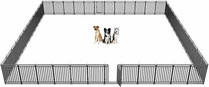 Dog Fence Outdoor for Yard Indoor Dog Playpen 40" Height 48 Panels Portable Dog by Petorldog