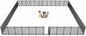 Dog Fence Outdoor for Yard Indoor Dog Playpen 40" Height 48 Panels Portable Dog by Petorldog