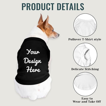Custom Dog Shirt with Photo Name Logo Personalized Summer Breathable Cloth - Image 3