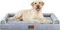 Large Dog Bed Orthopedic Washable: Beds Bolster XL Bed Large Big Dogs Egg Crate by Nanuya