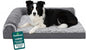 FurHaven Orthopedic Dog Bed for Large Dogs, L-Shaped Chaise Contour by FurHaven