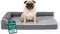 FurHaven Orthopedic Dog Bed for Medium Dogs, L-Shaped Chaise Mattress by FurHaven