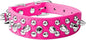 Spiked Dog Collar Soft Pu Leather Mushrooms Rivet Spike Studded Puppy by Unknown