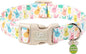 Easter Day Dog Collar, UP URARA PUP Easter Bunny Adjustable Pet Collar by UPURARAPUP