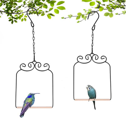 2PK Metal Frame Hummingbird Swings and Perches by XYADX